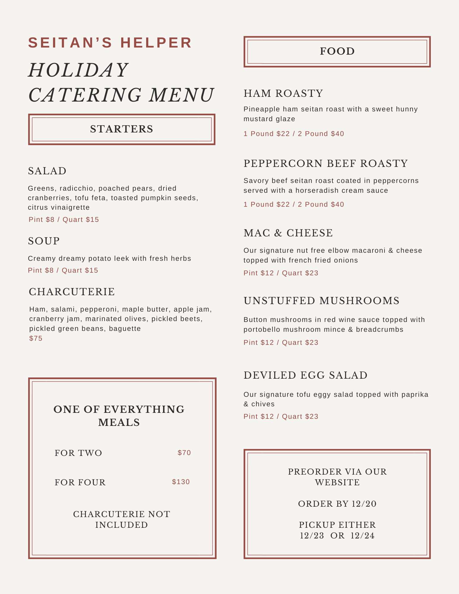 One of Everything Meals Seitan's Helper